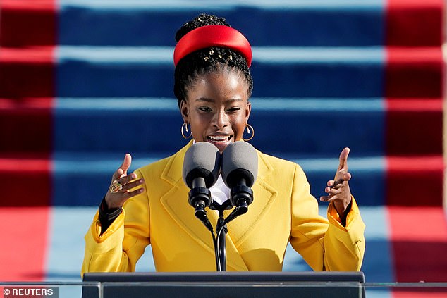 National Youth Poet Laureate Gorman - who is also the youngest-ever Inaugural poet - became an overnight sensation after performing her original piece The Hill We Climb at President Biden's inauguration
