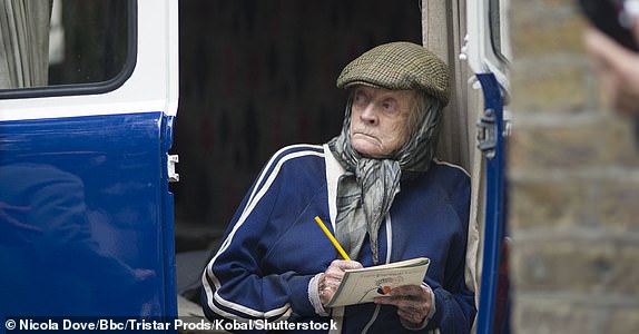 Editorial use only. No book cover usage. Mandatory Credit: Photo by Nicola Dove/Bbc/Tristar Prods/Kobal/Shutterstock (5883486s) Maggie Smith The Lady In The Van - 2015 Director: Nicholas Hytner BBC Films/Tristar Productions UK Scene Still Drama