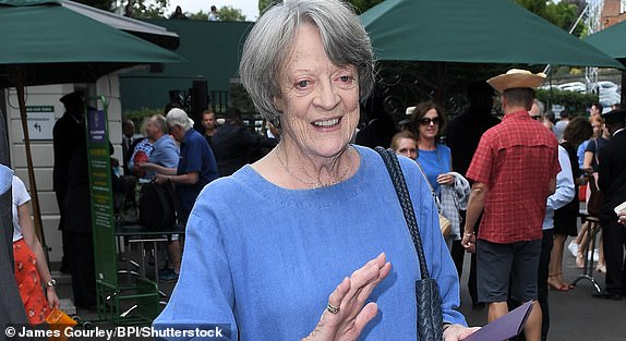 Mandatory Credit: Photo by James Gourley/BPI/Shutterstock (9754507q) Maggie Smith Wimbledon Tennis Championships, Day 9, The All England Lawn Tennis and Croquet Club, London, UK - 11 Jul 2018