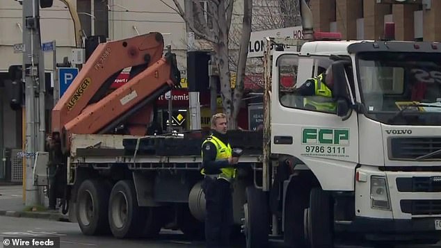 Latchford had been driving this truck when he struck and killed Sam Landsberger