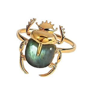 Sacred scarab, £80, mariejune.com