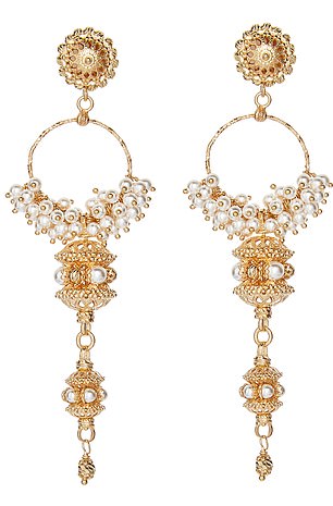 Elena earrings, £285, sorujewellery.com