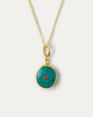 Amalfi turquoise pendant, £49, ottoman hands.com