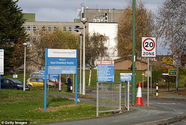 A damning inquiry found hundreds of avoidable baby deaths and brain damage cases at the maternity ward at Royal Shrewsbury Hospital (pictured)