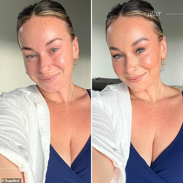 I've seen this pink beauty buy all over social media so I know the hype is real. Given the glowing five-star rave reviews and the stunning 'before' and 'after' transformations, the liquid formula piqued my curiosity (picture of Kate Jones, a social media personality)