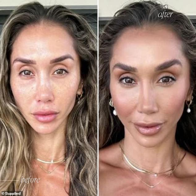 Suitable for all skin types, whether your skin is oily, dry, or somewhere in between, the best-selling foundation adapts to your needs, offering a radiant, airbrushed finish (picture of fitness star Chontel Duncan)