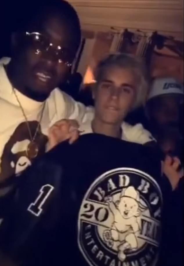 The latest clip, which appeared to be taken at early celebrations for Bieber's 22nd birthday in 2016, showed Combs, now 54, gifting the singer, now 30, a jacket