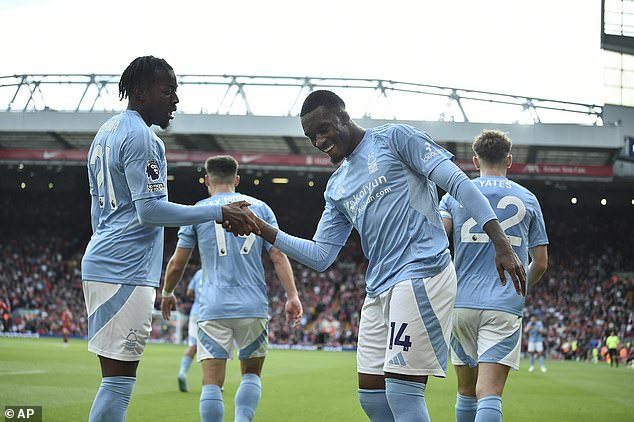 Callum Hudson-Odoi (right) and Anthony Elanga (left) have become integral figures at Forest