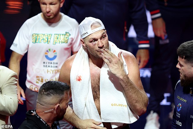 Tyson Fury will be ringside at the 96,000 sell-out Wembley heavyweight clash