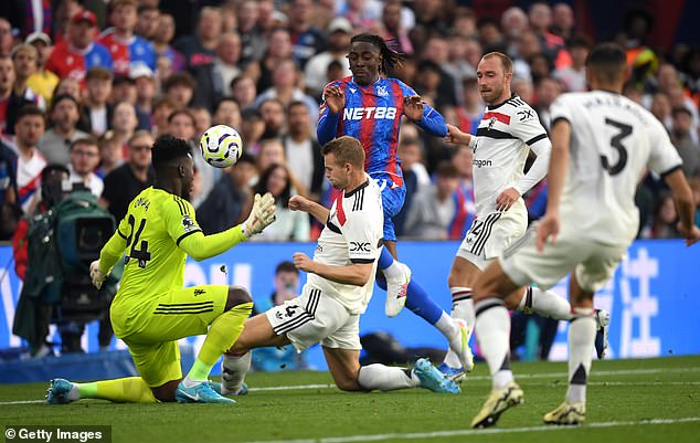 Eberechi Eze proved a thorn in United's side as Palace looked to score against the run of play