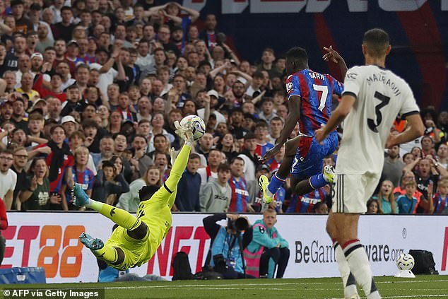 Palace could have taken the lead late on but Andre Onana pulled off a stunning double save