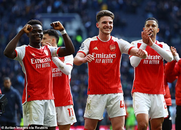 Multiple stars such as Bukayo Saka, Declan Rice, and William Saliba would make City's team