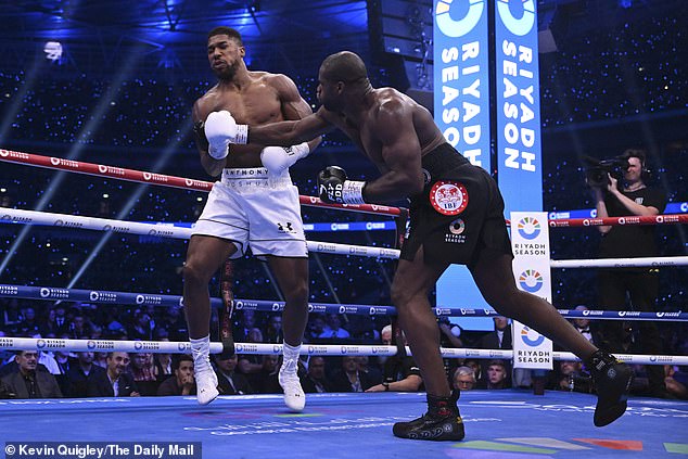 Dubois landed several huge right-hooks that had Joshua stumbling around the ring