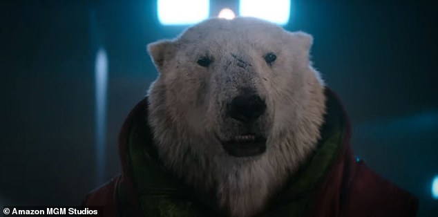 A giant talking polar bear was also part of the team rescuing Santa