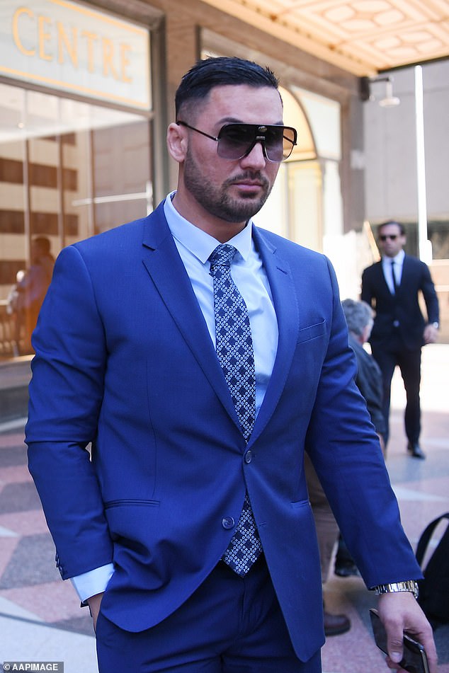 Mehajer is pictured arriving at Sydney's Downing Centre District Court for a matter in August 2020