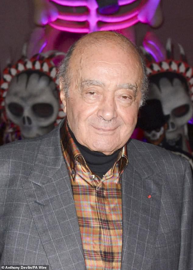 Al Fayed, pictured in 2015, is accused of raping or sexually assaulting more than 30 women