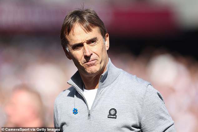 Lopetegui takes his side to Anfield to face Liverpool in the Carabao Cup in their next fixture