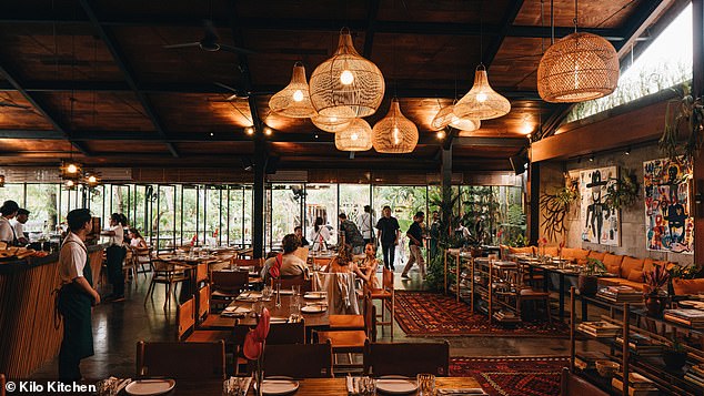 Kilo Kitchen (above) is part of a 'growing food scene' in Bali's Pererenan (third)