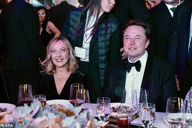 Musk, looking 'chiseled', at the Global Citizen Awards dinner, Monday, September 23, 2024