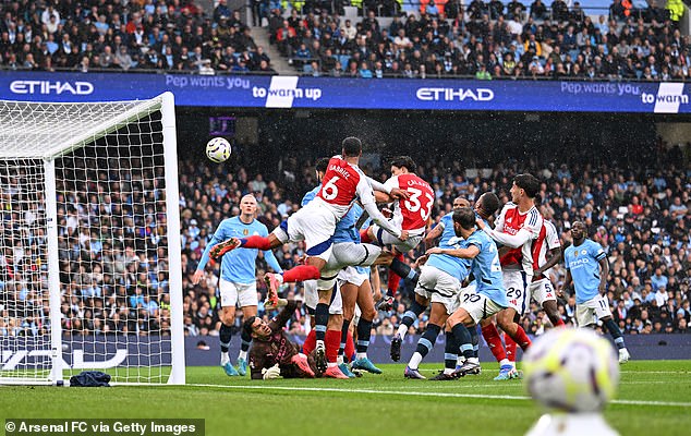 Leicester need to be aggressive in the six-yard box as Arsenal were with City keeper Ederson