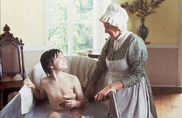 Nine-year-old Radcliffe and Dame Maggie as their characters in David Copperfield in 1999