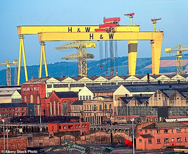 Uncertain times: Harland & Wolff is best known for building the ill-fated Titanic in Belfast