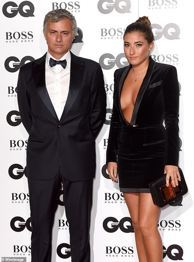 Mourinho pictured here with his daughter at the GQ Men of the Year awards in 2025