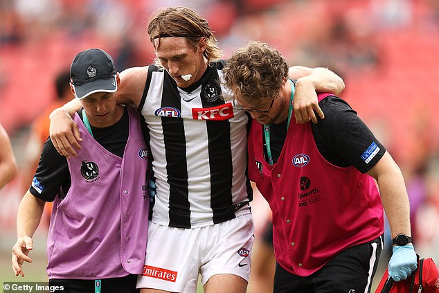 Collingwood defender Nathan Murphy who had to retire due to concussions was also not there