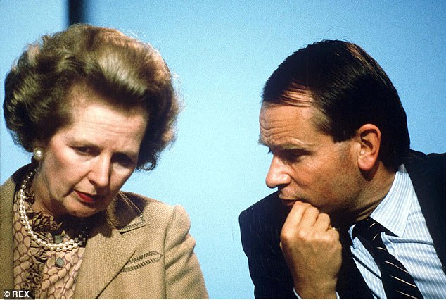 Politics: Jeffrey Archer with Margaret Thatcher in the 1980s. He was a Conservative MP from 1969-1974 and later served as deputy party chairman