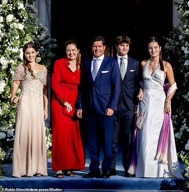 Anna-Maria Morales y de Grecia, Carlos Morales y de Grecia, Amelia Morales y de Grecia and Princess Alexia, Carlos Morale