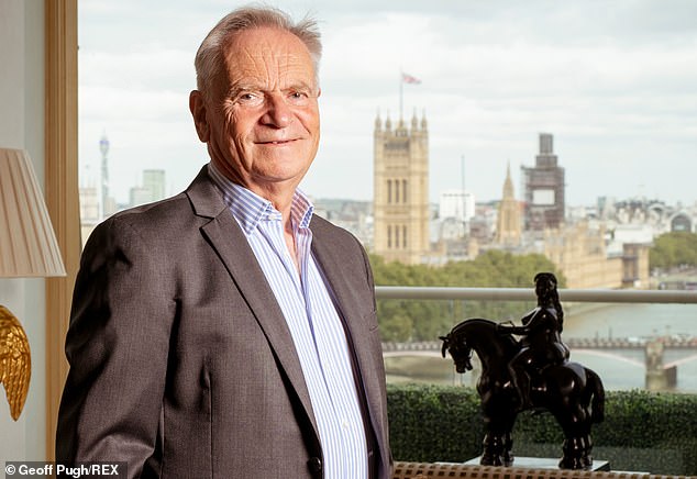 Life chapters: Jeffrey Archer in the London penthouse flat he bought from Formula One tycoon Bernie Ecclestone