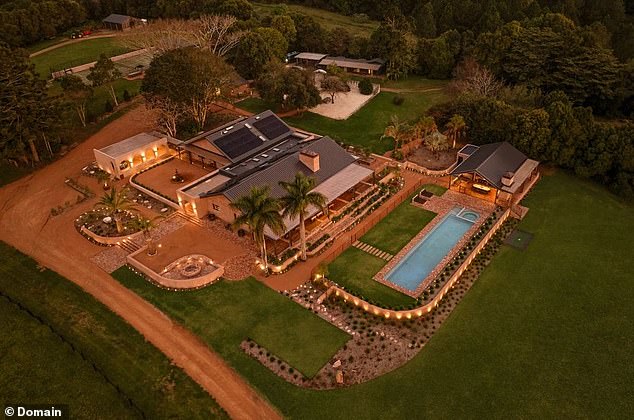 The estate (pictured)  is expected to break the region's property record - held by another property sold by the Lanes for $33.6million last year