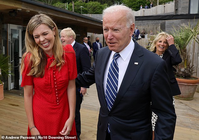 Mr Johnson said President Joe Biden seemed to take a bit of a shine to wife Carrie