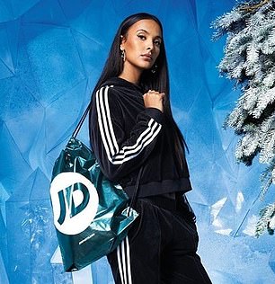 Uncertain times: JD Sports has turned to stars like Maya Jama