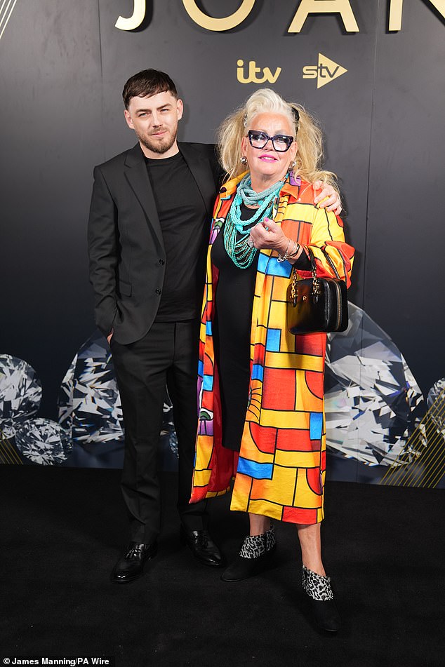 Benny and his mother Joan pictured at the series premiere