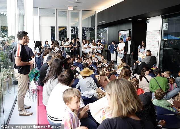 Sunday's event was not accessible by the public and required reservations ahead of time, per the Hammer Museum