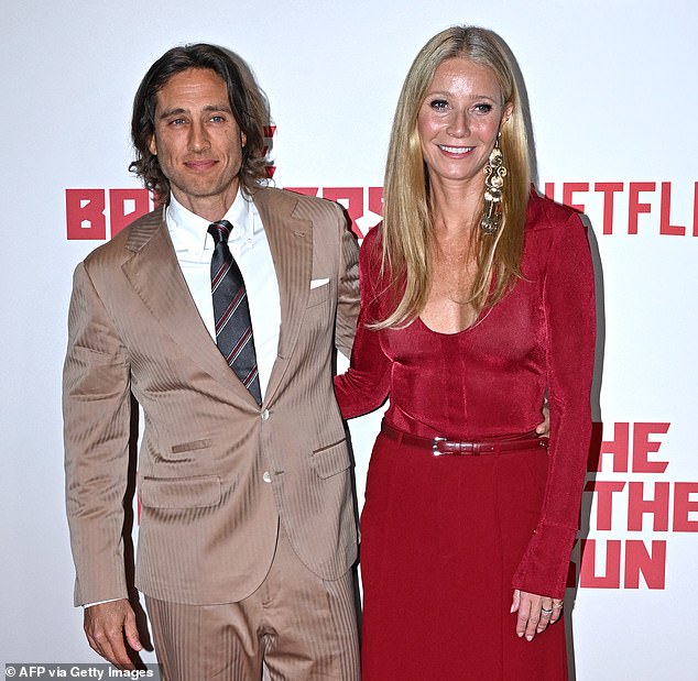 The writer, director and producer came into his romance wth Paltrow with daughter Isabella, 20, and son Brody, 17, from his previous marriage to Suzanne Bukinik, 54, whom he divorced in 2013 after about 11 years of marriage; the couple are pictured in January