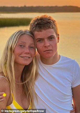 Paltrow shares her 18-year-old son Moses with ex-husband and Coldplay frontman Chris Martin