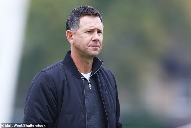 Aussie cricket legend Ricky Ponting (pictured in England during the series) called the home team out for the obvious time-wasting tactic