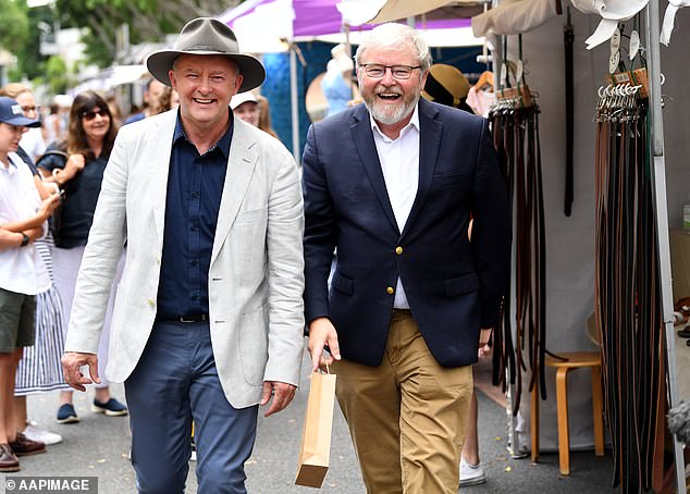 Mr Rudd was slotted into the key diplomatic post by Anthony Albanese in 2022, but since then a senior Labor figure claimed he had become the government’s ‘ambassador to the world’