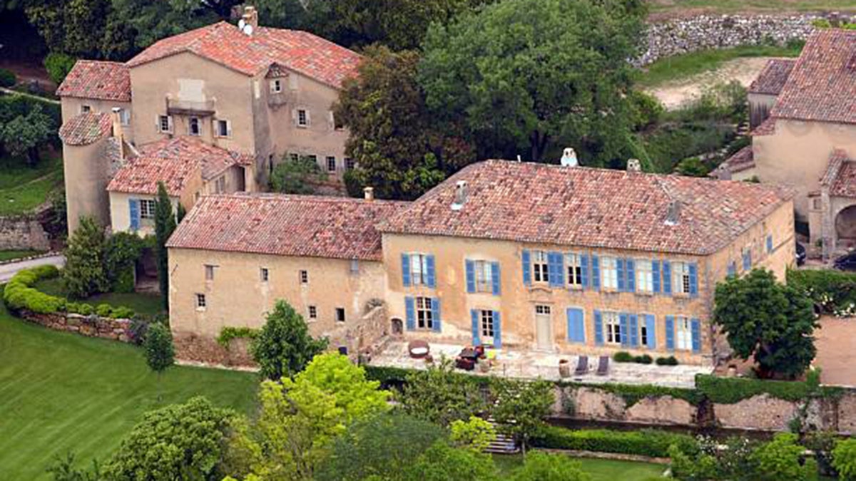 Aerial view of Chateau Miraval