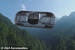 While flying cars aren't here right now they could be soon Alef Aeronautics predicts their flying car (pictured) will go into production by the end of 2025