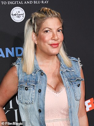 Tori Spelling, 50, admitted she used diabetes drugs to shed baby weight after giving birth to her youngest kid in 2017 (pictured).