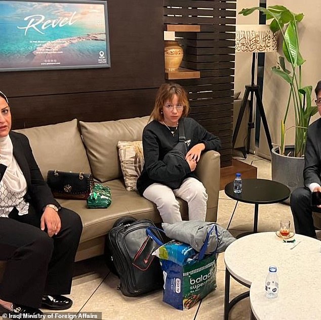 Fawzia Amin Sido is seen in a picture shared by Iraqi authorities after she was returned home