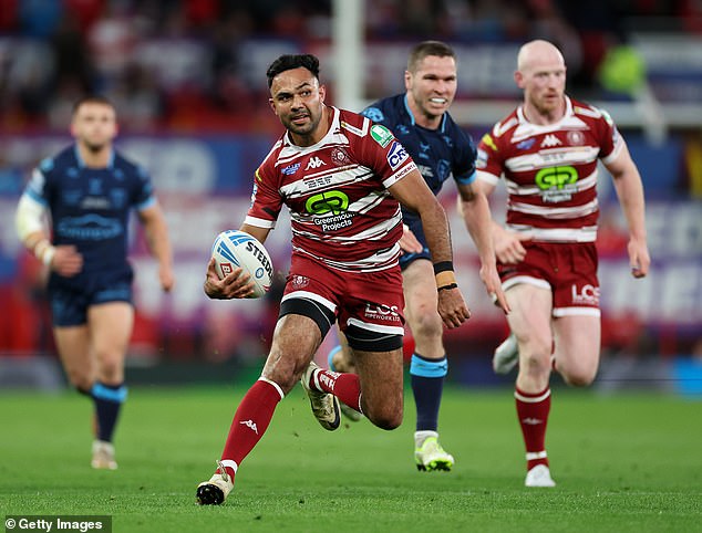 Bevan French, pictured (centre) running with the ball, was the Grand Final player of the match