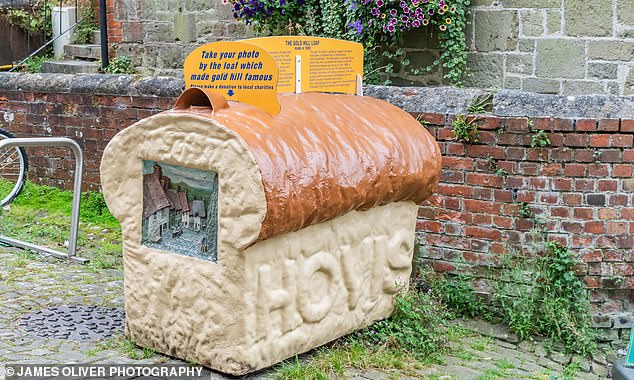 A giant plastic loaf lets visitors know they're about to tread on hallowed ground