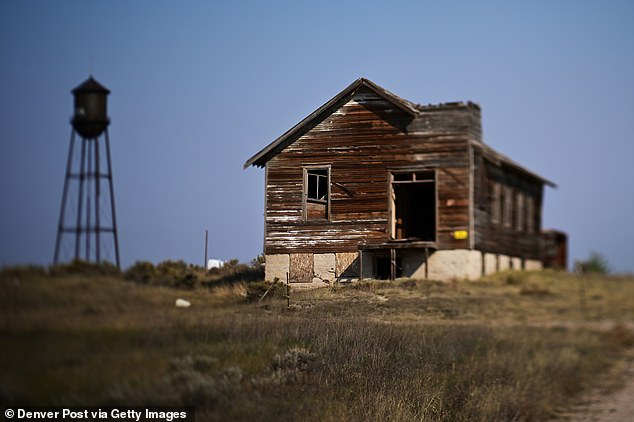 The ghost town of Keota, once home to American homesteaders, is about a 20-minute car ride from the buttes