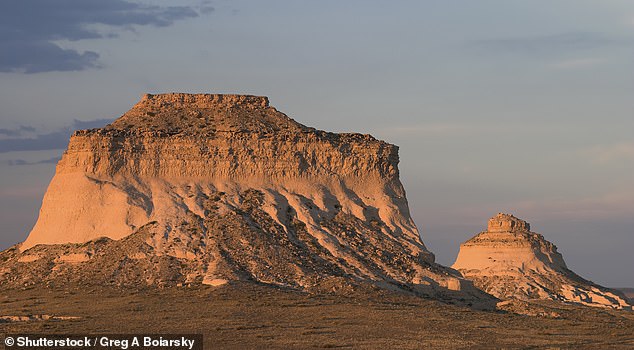 The striking buttes are named after the Pawnee, one of four Native American tribes that hunted bison in the area as far back as 12,000 years ago