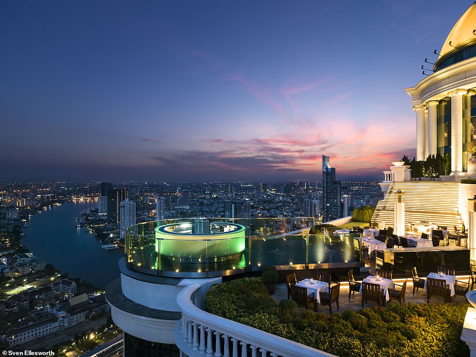 Ailbhe writes: 'Any challenges posed by Sirocco's sky-high setting are smoothly worked around - when bad weather renders alfresco dining unfeasible, dinner service moves inside the skyscraper's gold-domed rooftop'