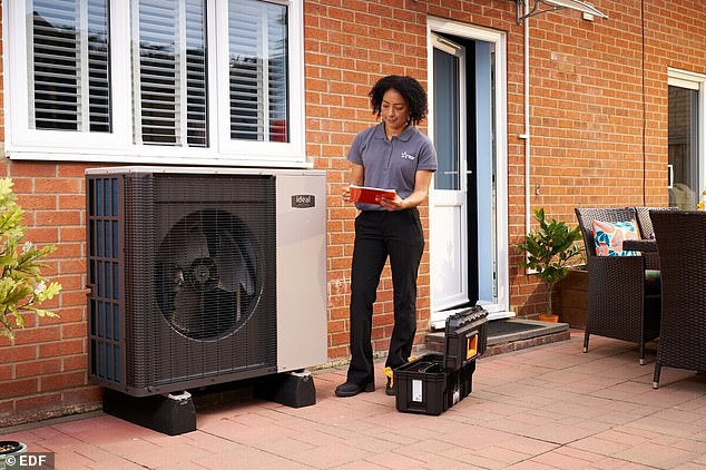 Package deal: Customers must get an Ideal Heating heat pump installed by EDF Heat Pumps